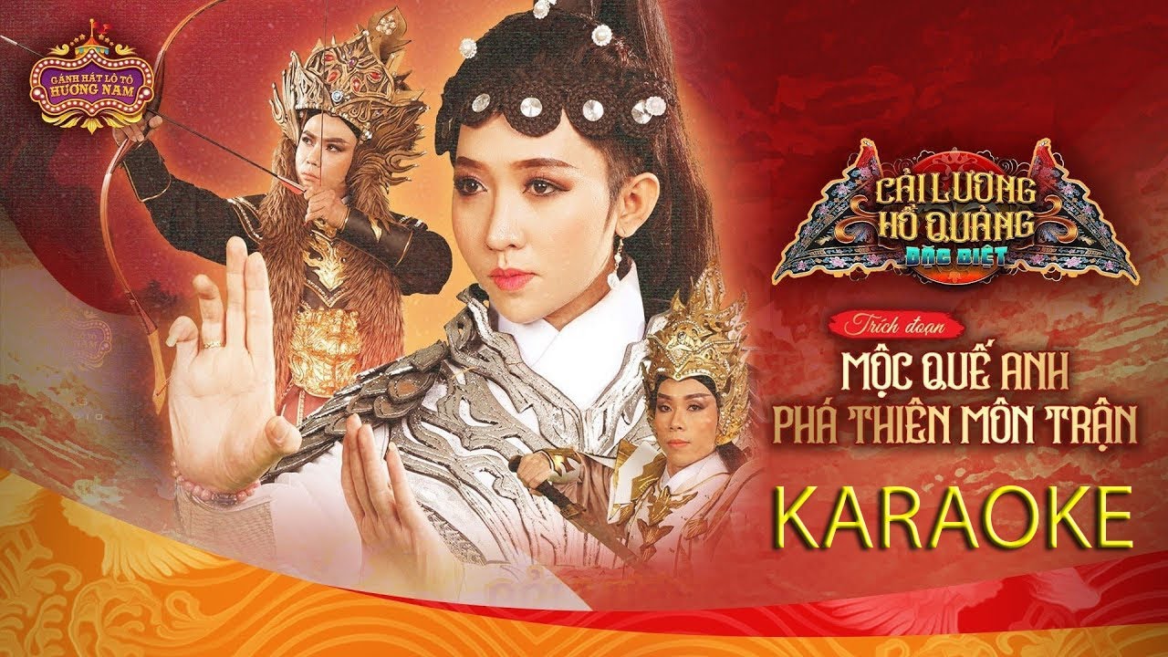 Karaoke HQ MỘC QUẾ ANH PHÁ THIÊN MÔN TRẬN | Beat Hữu Thuấn | Video Gánh hát lô tô Hương Nam