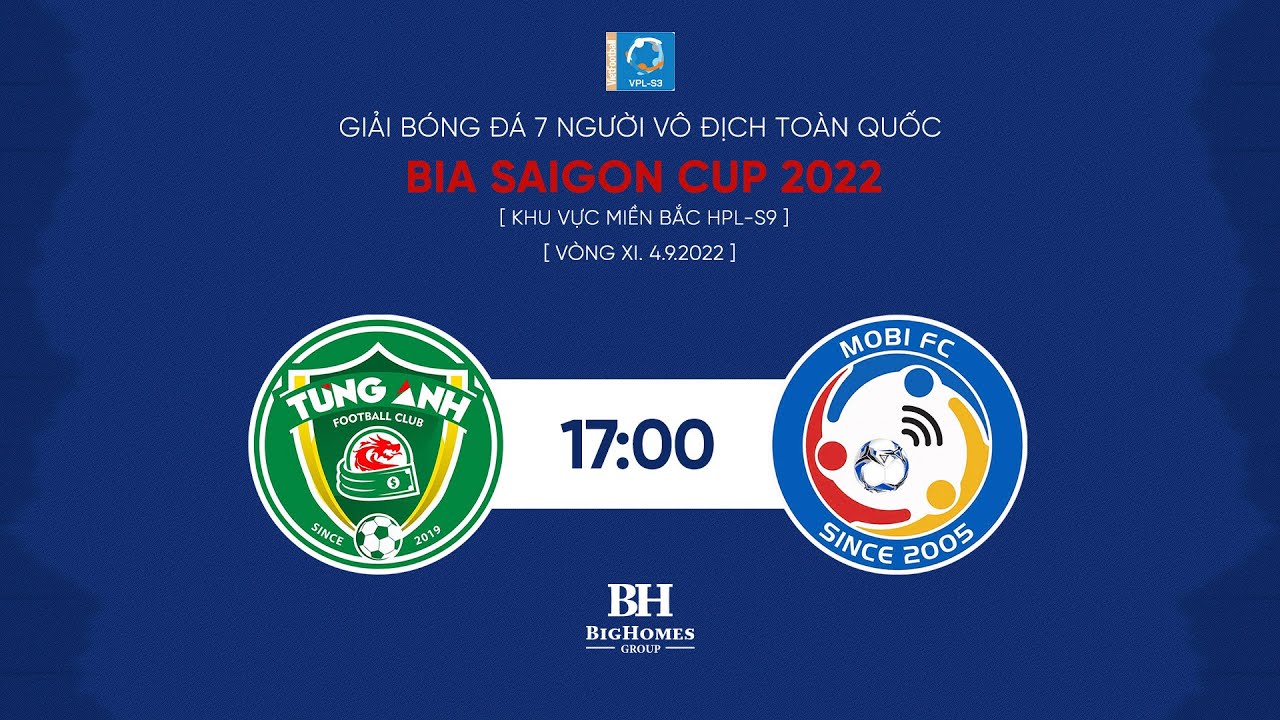 🔴 Trực tiếp: MOBI FC -vs- T&Ugrave;NG ANH🏆Giải b&oacute;ng đ&aacute; 7 người V&ocirc; địch to&agrave;n quốc  Bia Saigon Cup 2022