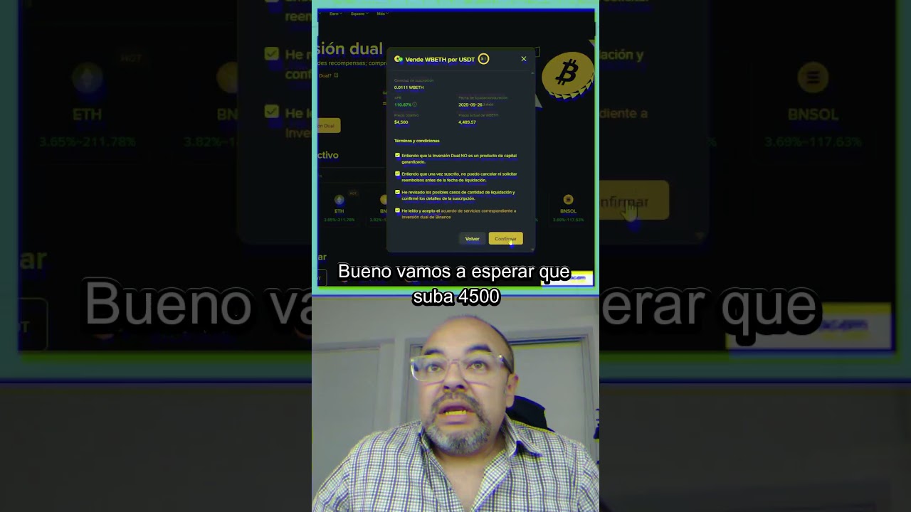 Inversion dual con WBETH en Binance