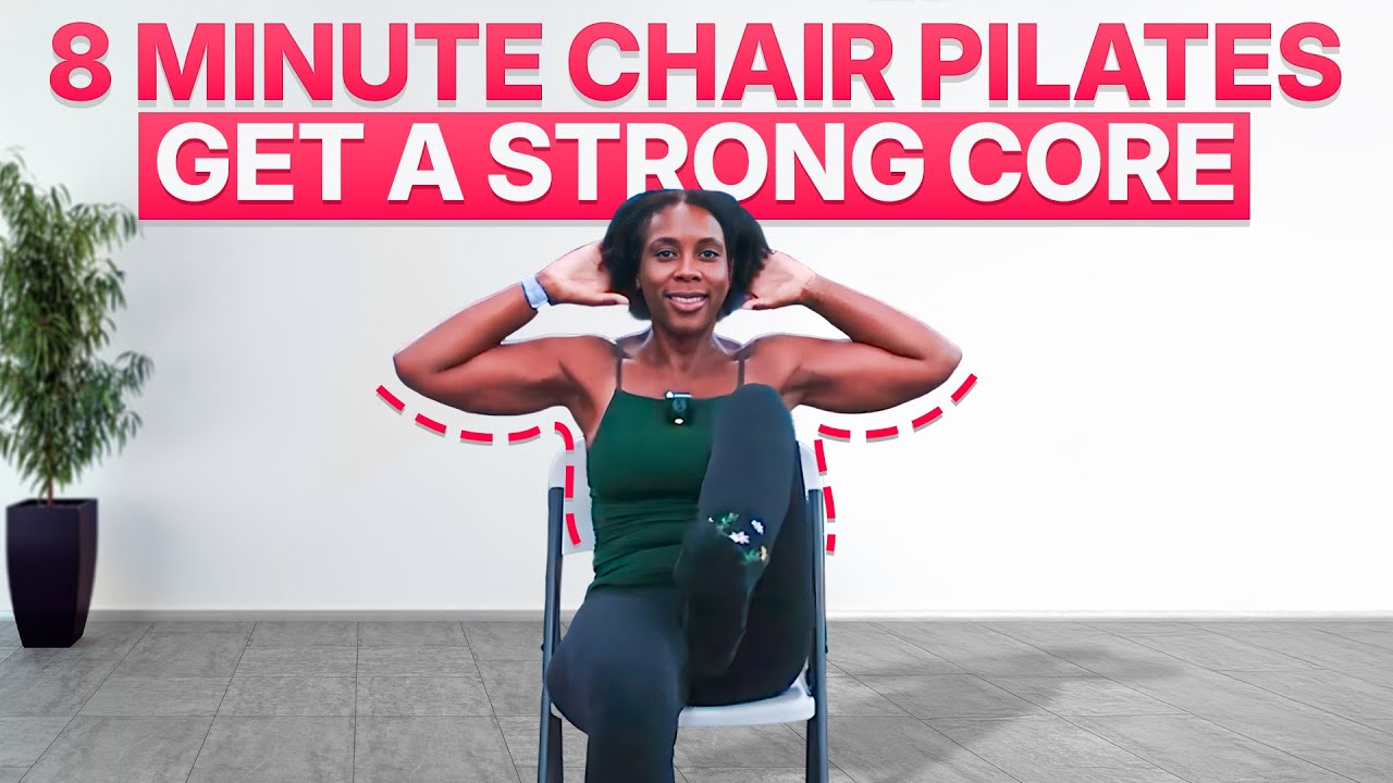 Easy CHAIR PILATES Workouts For Beginners: STRONG ABS Edition | Perfect If You Work From Home|