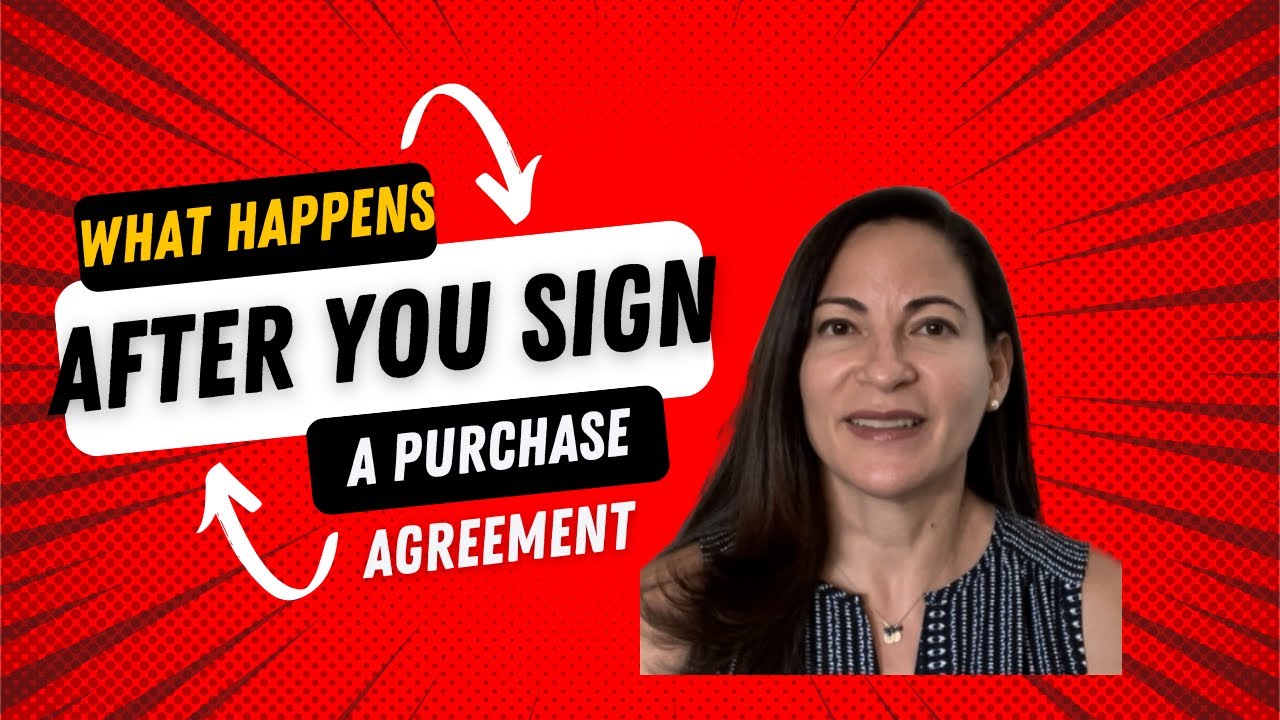 What happens after you sign a purchase agreement?