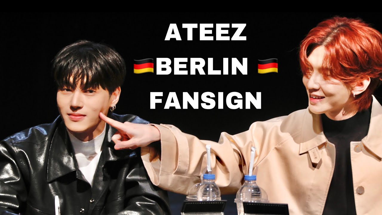 🇩🇪WOOYOUNG BERLIN FANSIGN HELLO82 FANCAM - ATEEZ IN BERLIN ♡  250216 에이티즈 우영 직캠