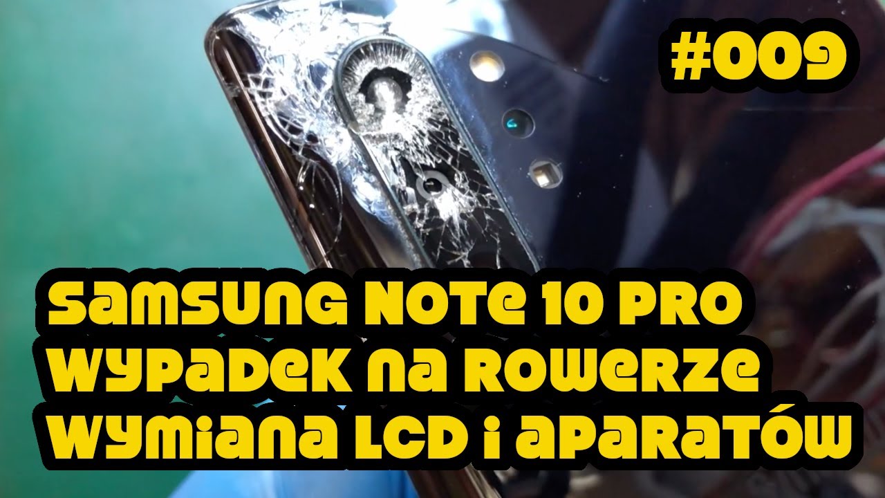NAPRAWA TOTALNIE ROZBITEGO SAMSUNGA Note 10 pro | Wymiana LCD, kamer, klapki | Po naprawie jak nowy.