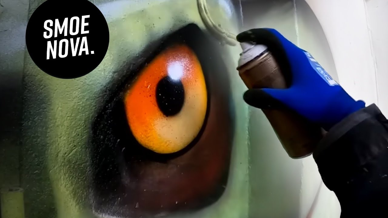 I paint a RAPTOR as 3D OPTICAL ILLUSION!