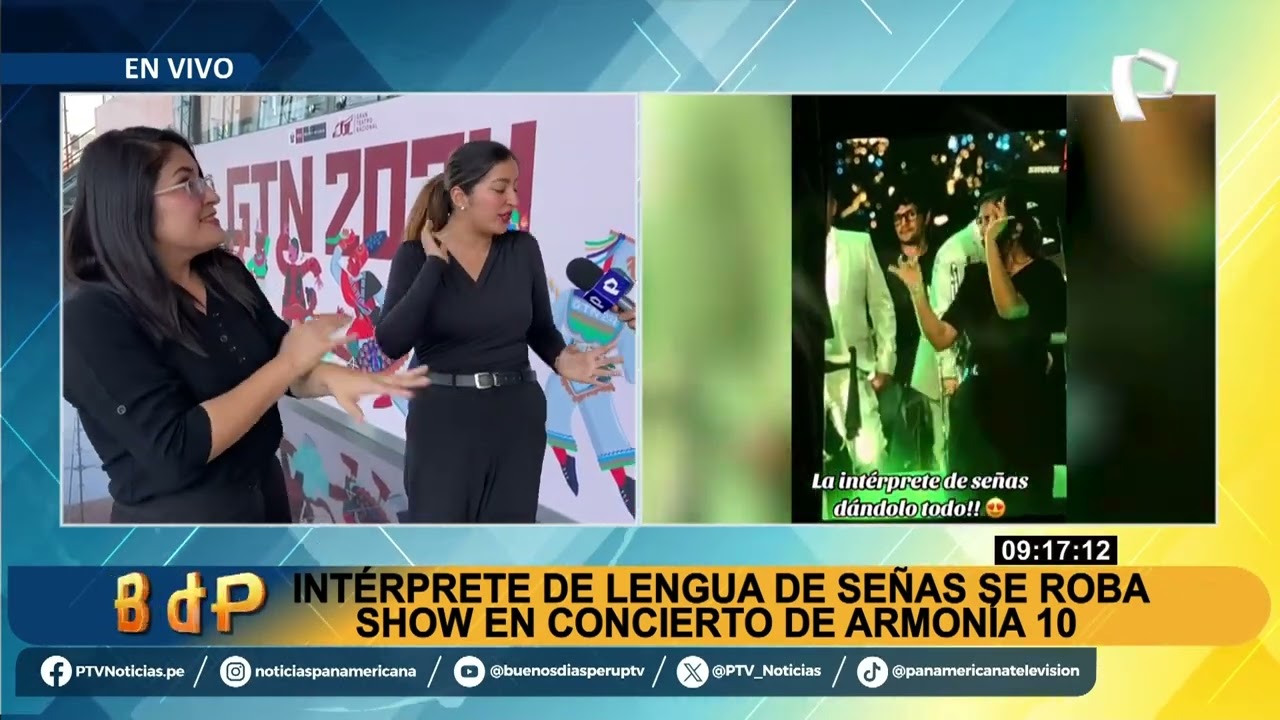 Intérprete de lengua de señas se roba el show en concierto de Armonía 10