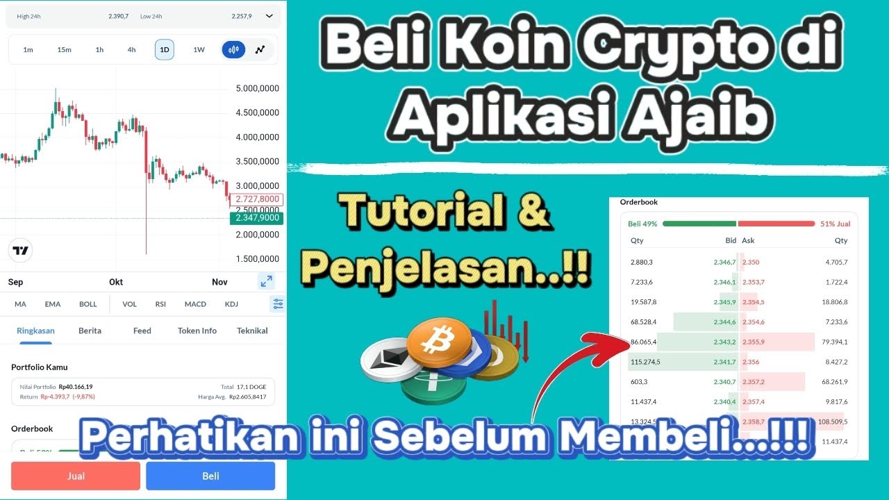 Cara Beli Koin Crypto di Aplikasi Ajaib - Setelah Nonton Video ini Di Jamin Langsung Paham..!!!