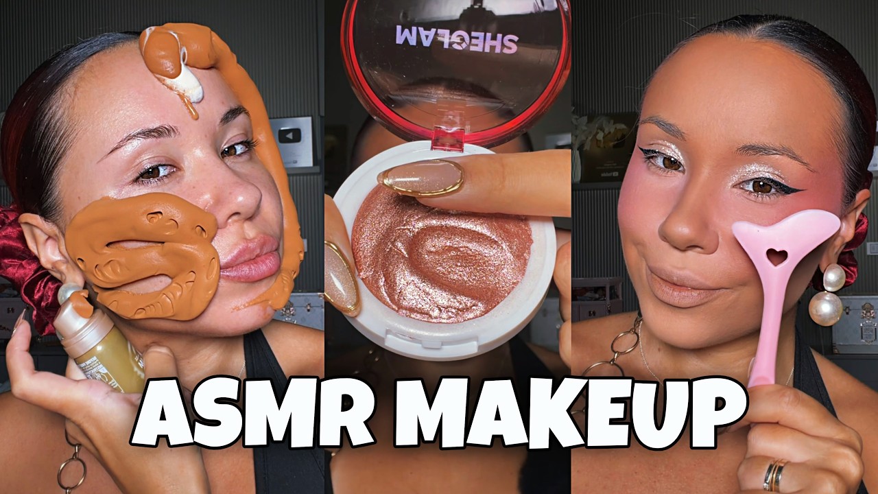 Kat Longoria - GRWM with all makeup hacks. ASMR edition