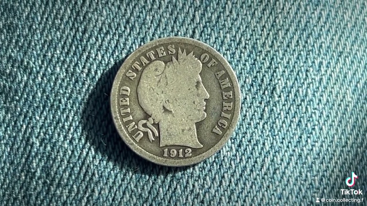 1912 BARBER DIME VALUE