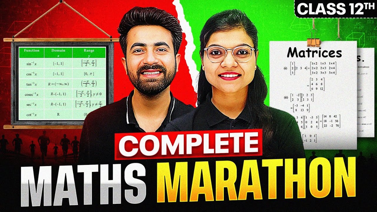 Complete Class 12th MATHS Marathon 🔥 || Score 80/80 || PW