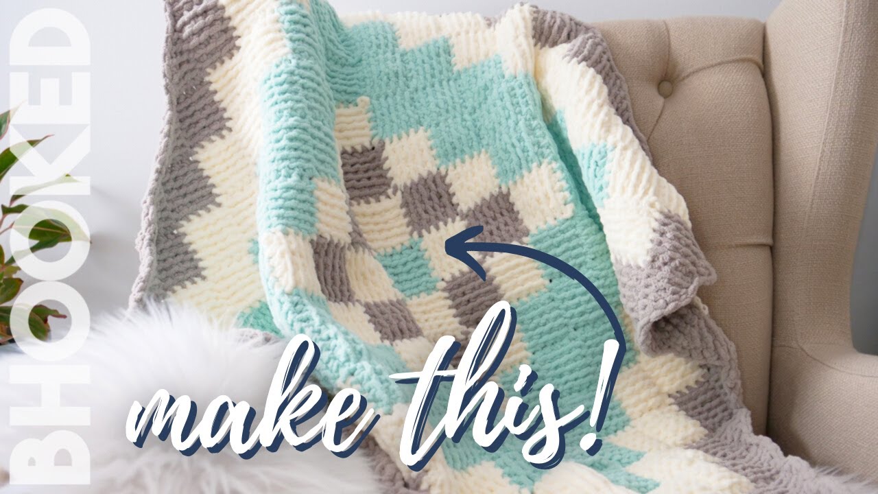 How to Entrelac Crochet Baby Blanket - Free Pattern + Step-by-Step Tutorial