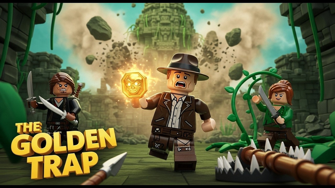 LEGO Temple Raiders: The Golden Idol Trap | Jungle Adventure Movie