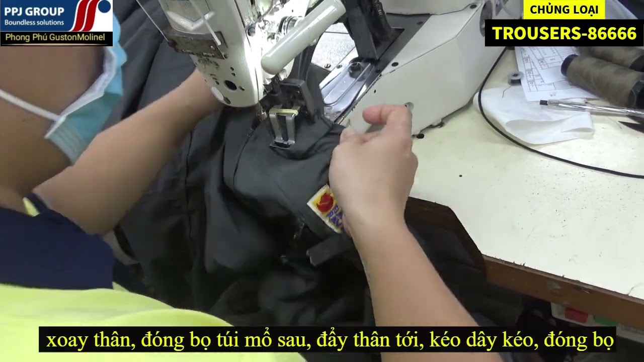 MH86666 Kéo dk, đóng bọ paget + bọ đũng +bọ túi mổ trước + sau+ passant+4 bọ chặn hở lưng | PPGM