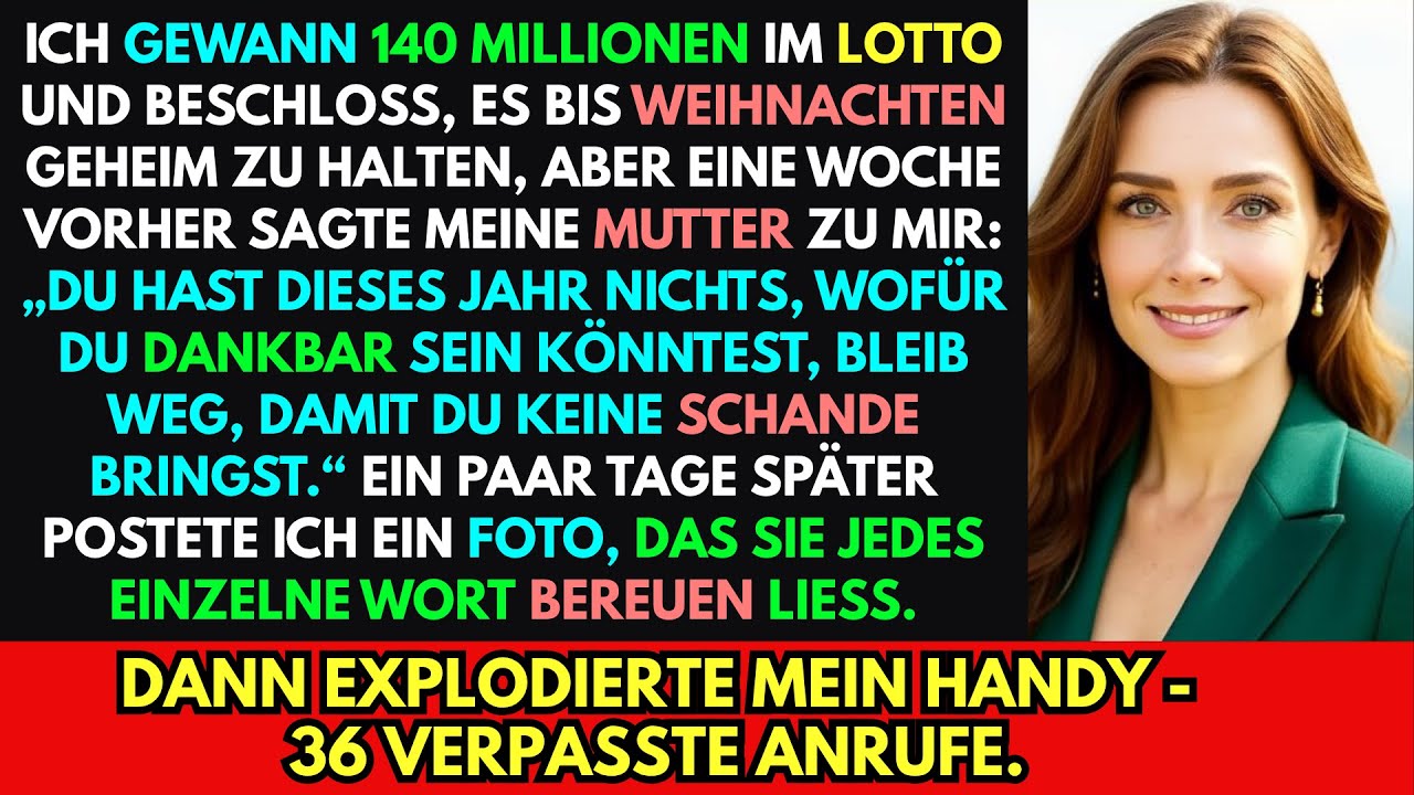 Ich habe meiner Familie verschwiegen, dass ich im Lotto gewann–die beste Entscheidung meines Lebens.