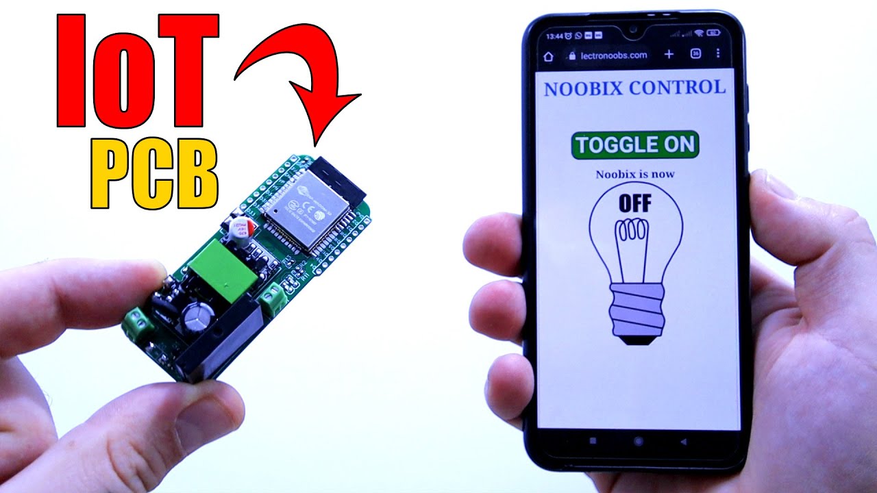 PCB IoT - ESP32 + Rel&eacute; - Control Desde Cualquier Parte del Mundo