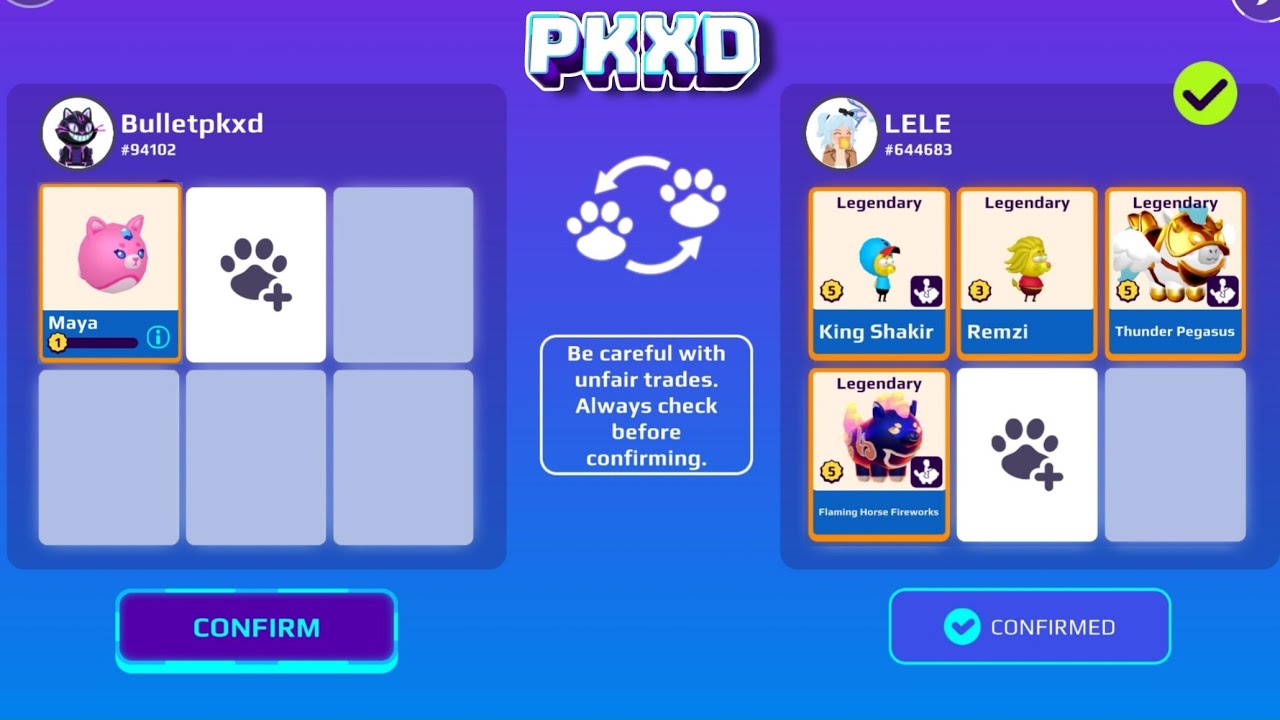 PKXD CREATOR PET MAYA TRADE'S (VS) FLAMINGO HORSE AND KING SHAKIR