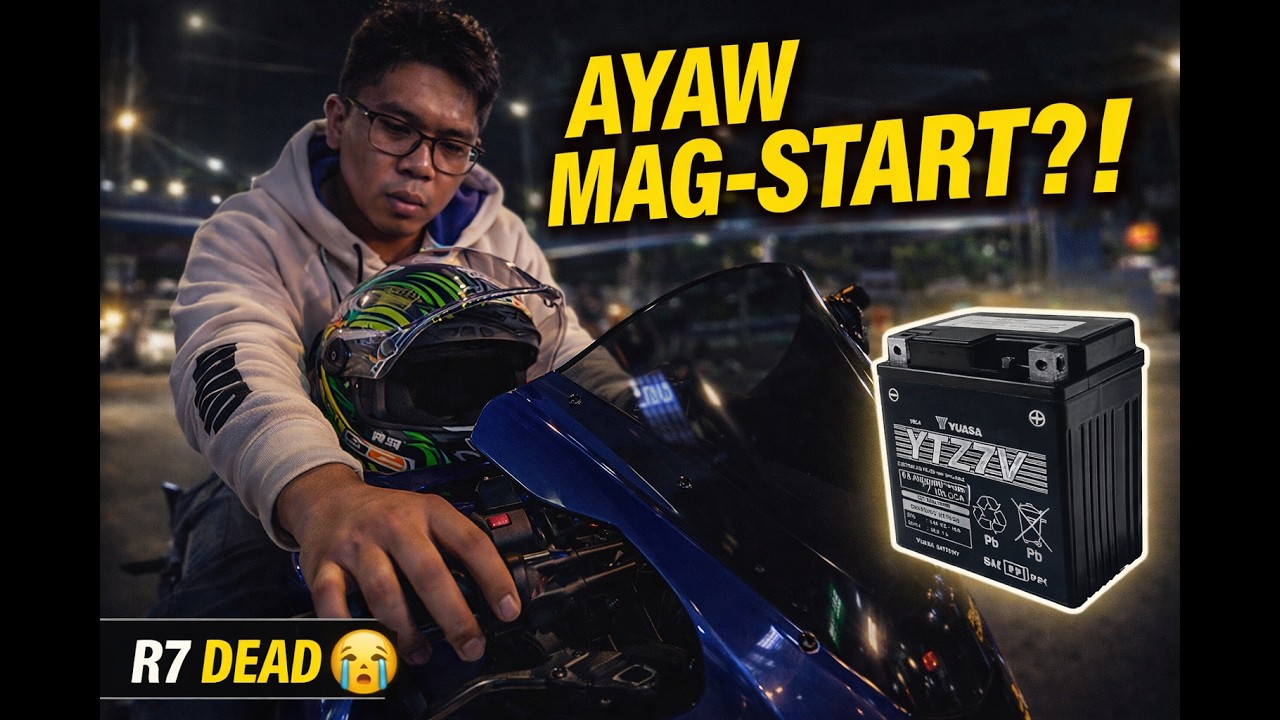 Yamaha R7 Won’t Start! Full Battery Replacement (Yuasa YTZ7V) | PH Motorcycle Vlog