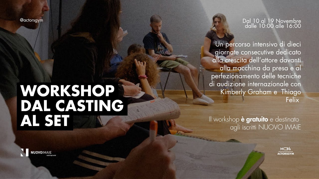 #NEVERSTOPLEARNING CORSO GRATUITO DI ALTA FORMAZIONE DAL CASTING AL SET