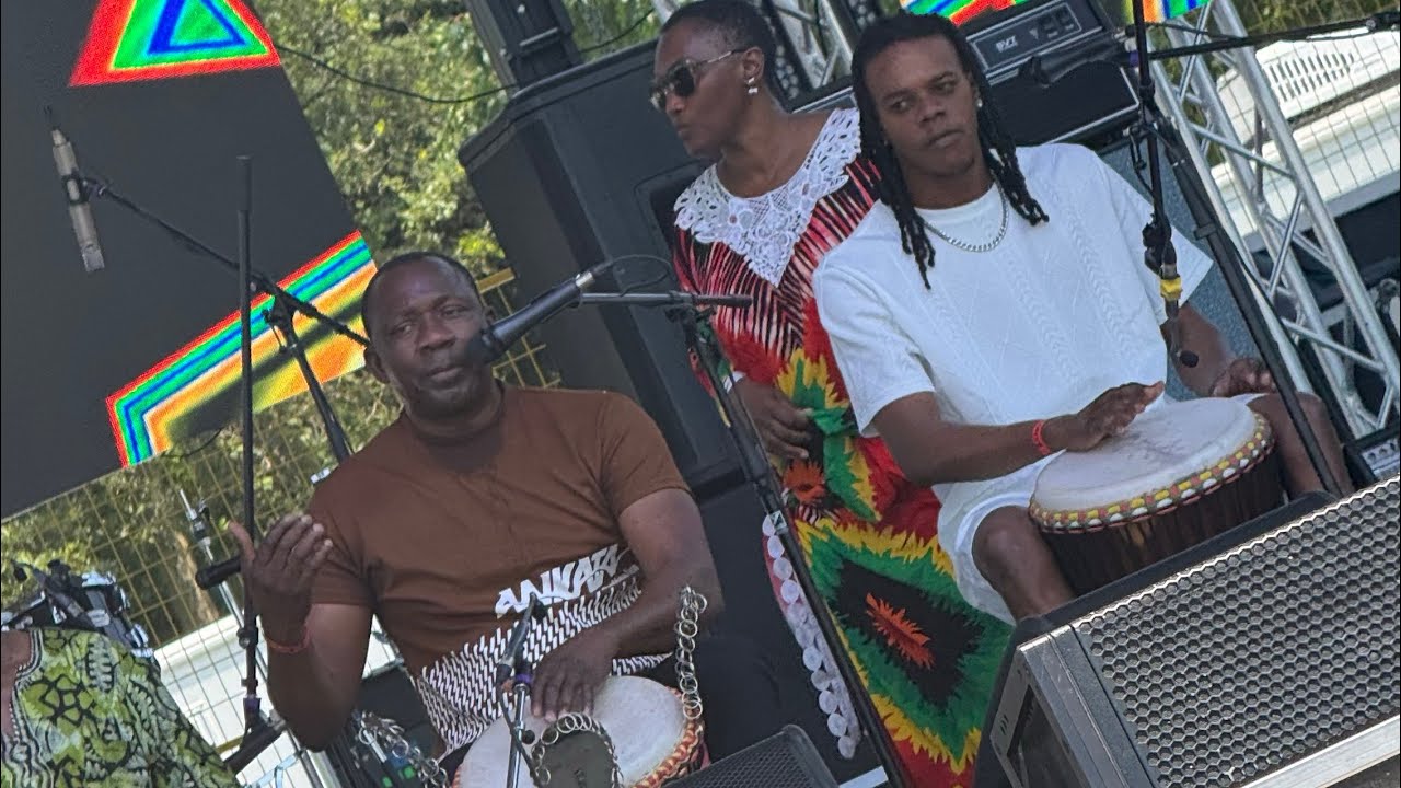 African Drums with Saikou Saho at Afrofest with mama @merle50973