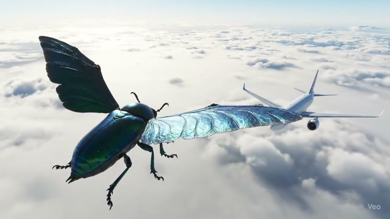 Airplane Spots Mysterious Flying Creature in the Sky ✈️👀