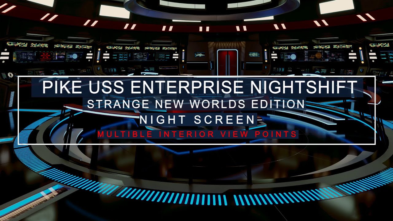 Star Trek Sleep Sounds | Enterprise Bridge | SNW | Night Shift Ambience | White Noise | ASMR | Sleep