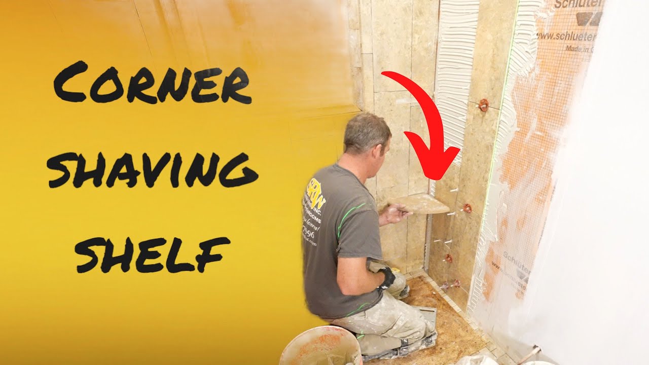 Corner Shaving Shelf