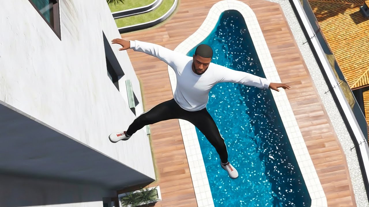 GTA 5 Parkour Fails vs. Euphoria Physics #2 (Euphoria Physics Showcase Funny moment)