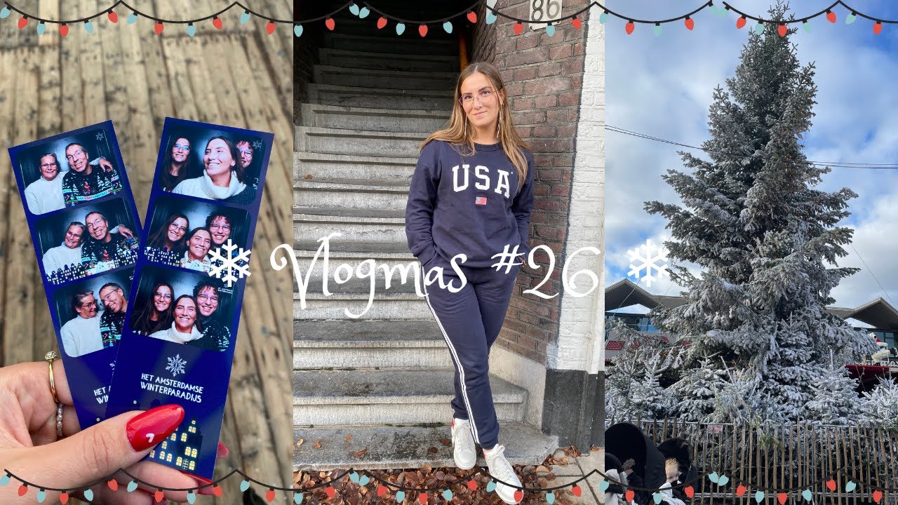 Het Amsterdamse Winterparadijs & Tweede kerstdiner bij oma | #vlogmas26 | DOMINIQUE VAN BEEK
