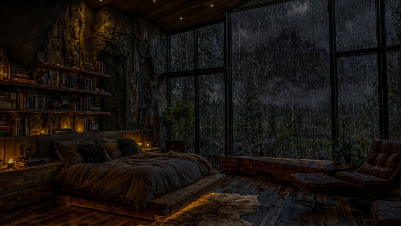 Rain Sounds for Sleeping No Ads | Peaceful Rain Sounds in a Deep Forest