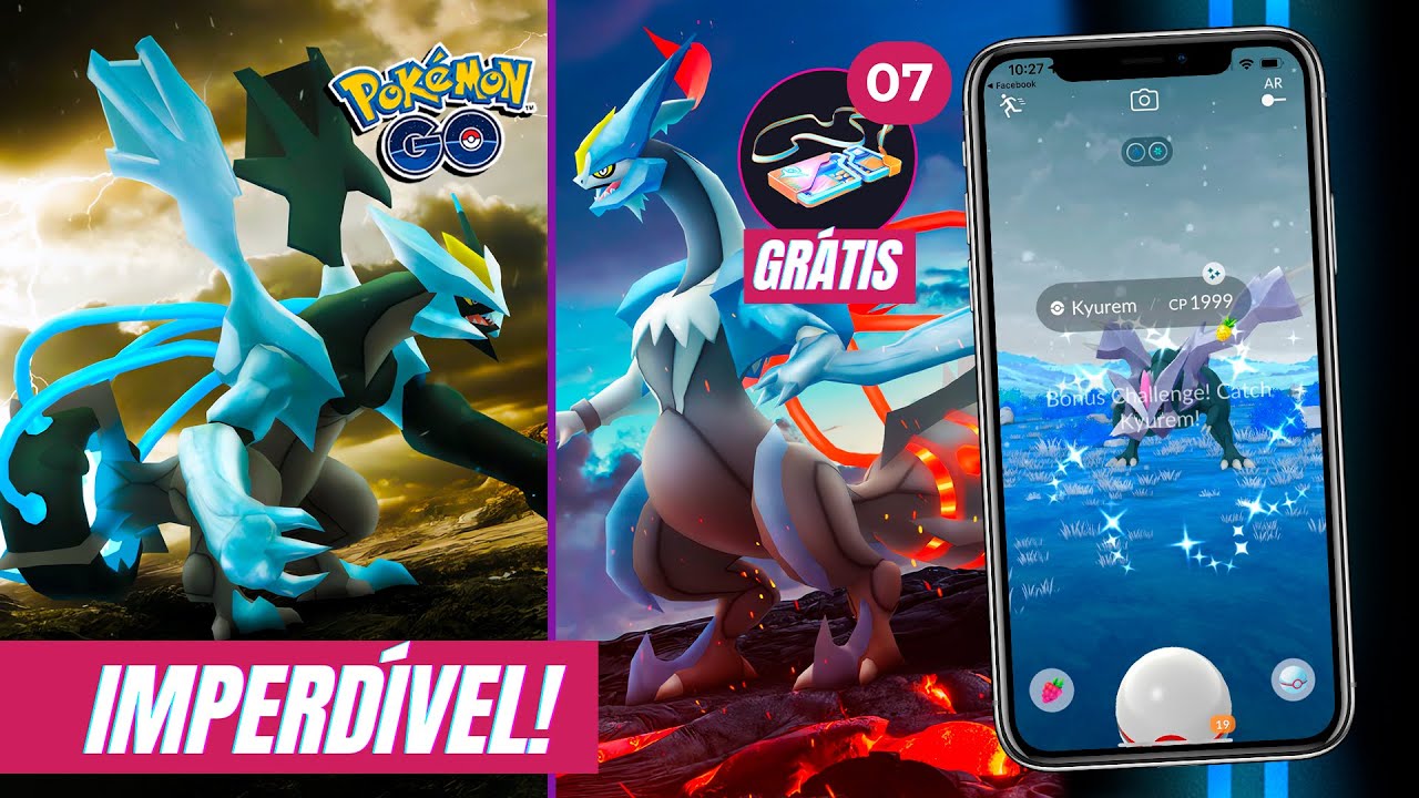 DOIS MONSTROS! Kyurem Branco e Kyurem Preto VOLTARAM no Pok&eacute;mon GO!