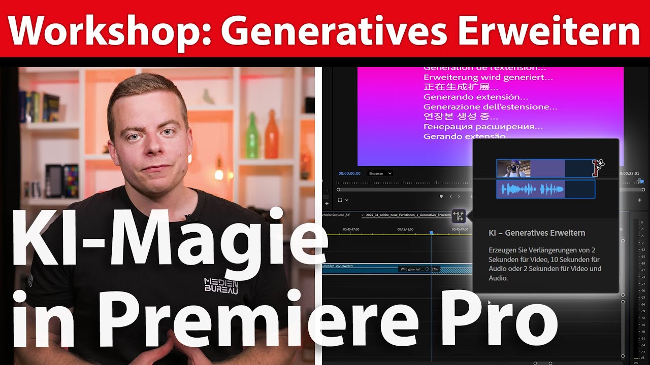 Workshop: Generatives Erweitern in Adobe Premiere Pro - Magie mit KI