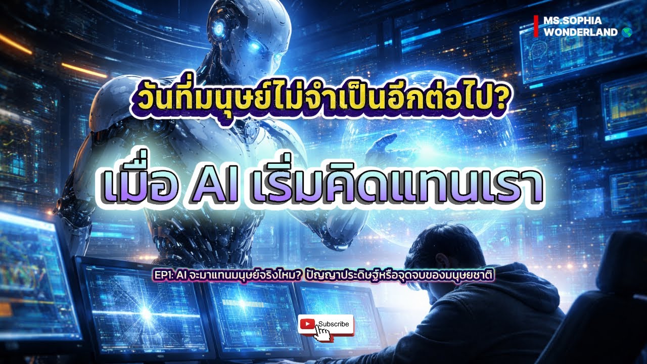 EP1 มนุษย์จะสูญพันธุ์เพราะอะไรในอนาคต? AIจะมาแทนมนุษย์จริงไหม? ปัญญาประดิษฐ์หรือจุดจบของมนุษยชาติ