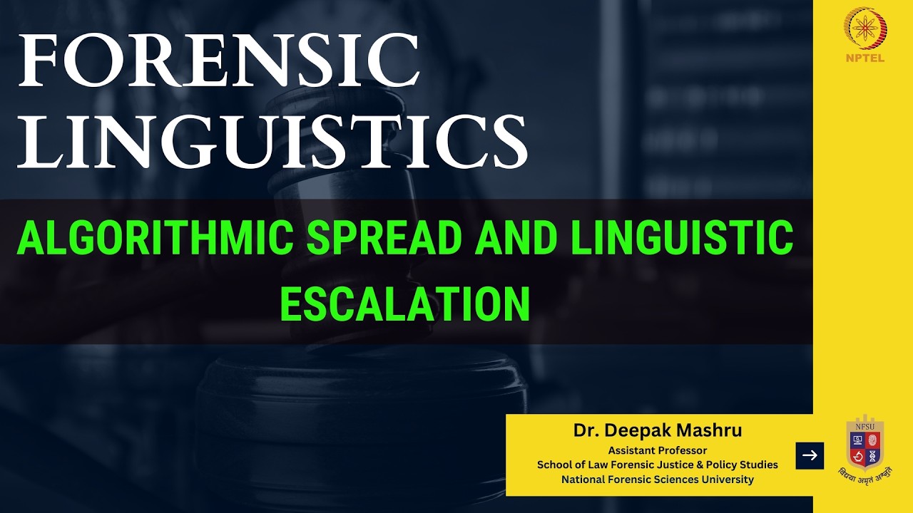 Algorithmic Spread and Linguistic Escalation
