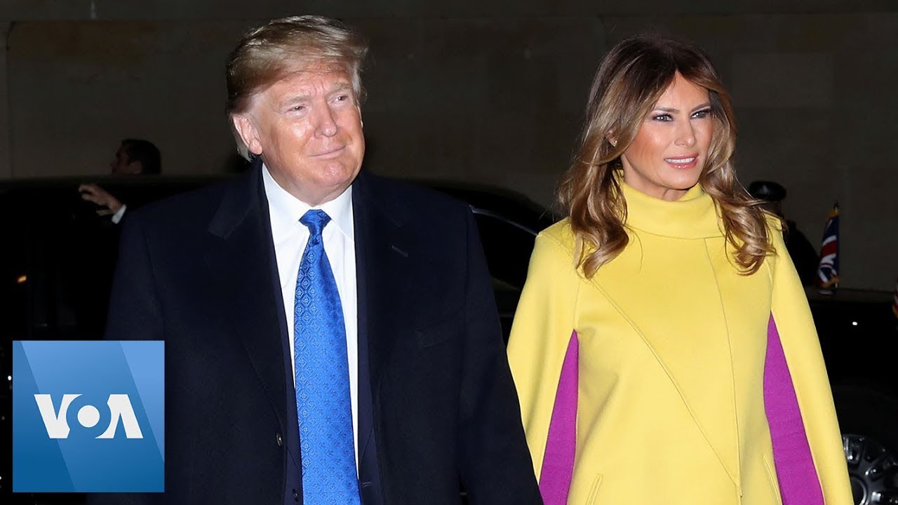 Trump Arrives for Reception Hosted by Queen at London's Buckingham Palace