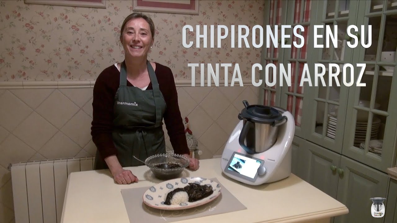CHIPIRONES EN SU TINTA CON ARROZ - RECETAS CON THERMOMIX PASO A PASO