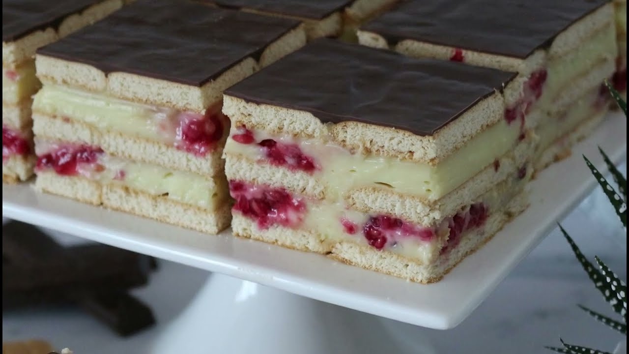 Vanila kocke sa malinama / Mogu biti posne ili mrsne