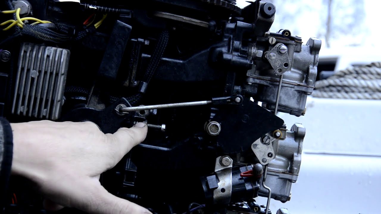 Perämoottorin perus säädöt (Evinrude 60 hv)