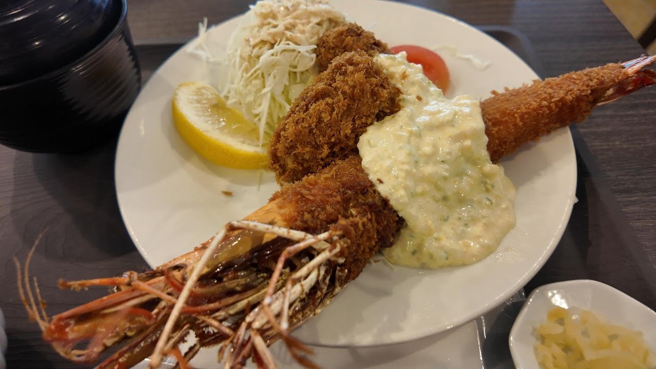 堺筋本町の「AB-Kitchen」で天然大エビフライとカキフライのセット食ってきた