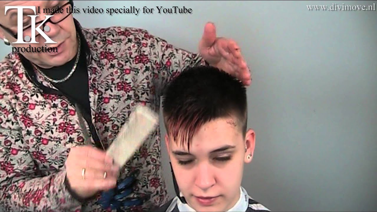 A boys hairstyle with feminine touch for Nina by T K