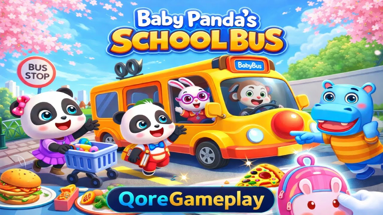 Baby Panda’s School Bus | Fun School Ride & Learning Gameplay (Android/iOS)