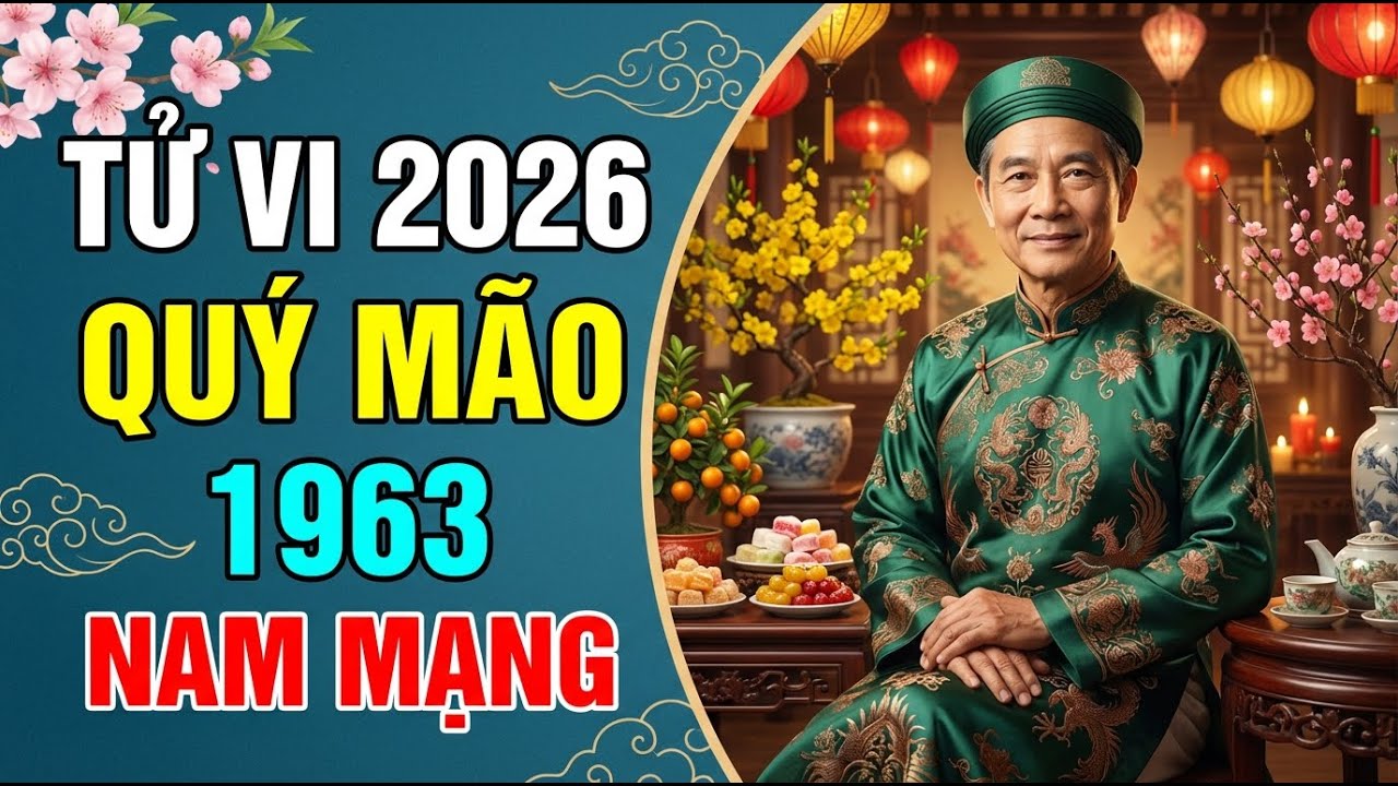 Tử Vi NAM MẠNG QUÝ MÃO 1963 Năm 2026: VẬN TRÌNH CỰC ĐỈNH, TIỀN BẠC ĐỦ ĐẦY – Nhưng CẨN TRỌNG ĐIỀU NÀY