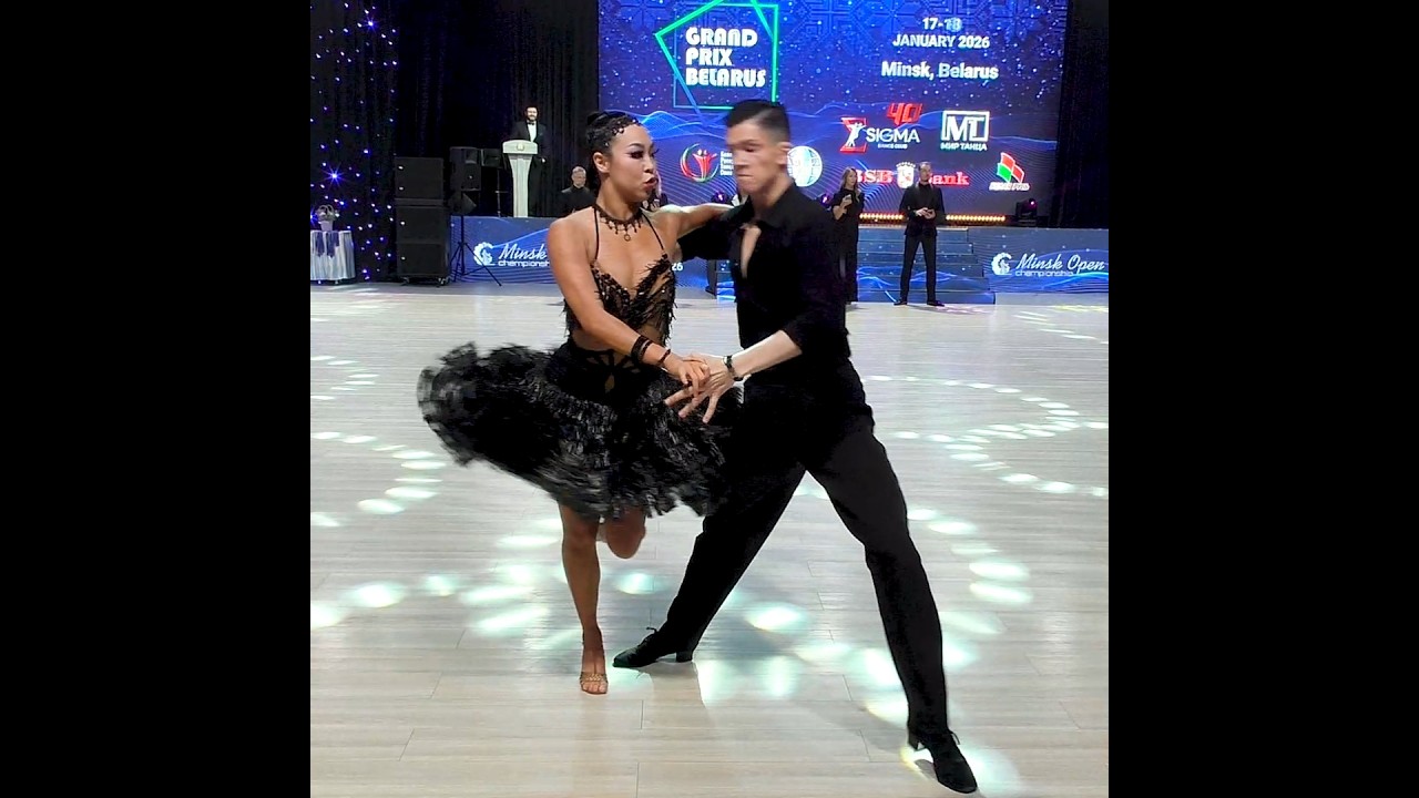 Ча-ча-ча. Павел Колбаско и Бойя Лью (Минск). Взрослые, La (Open). Grand Prix Belarus 2026