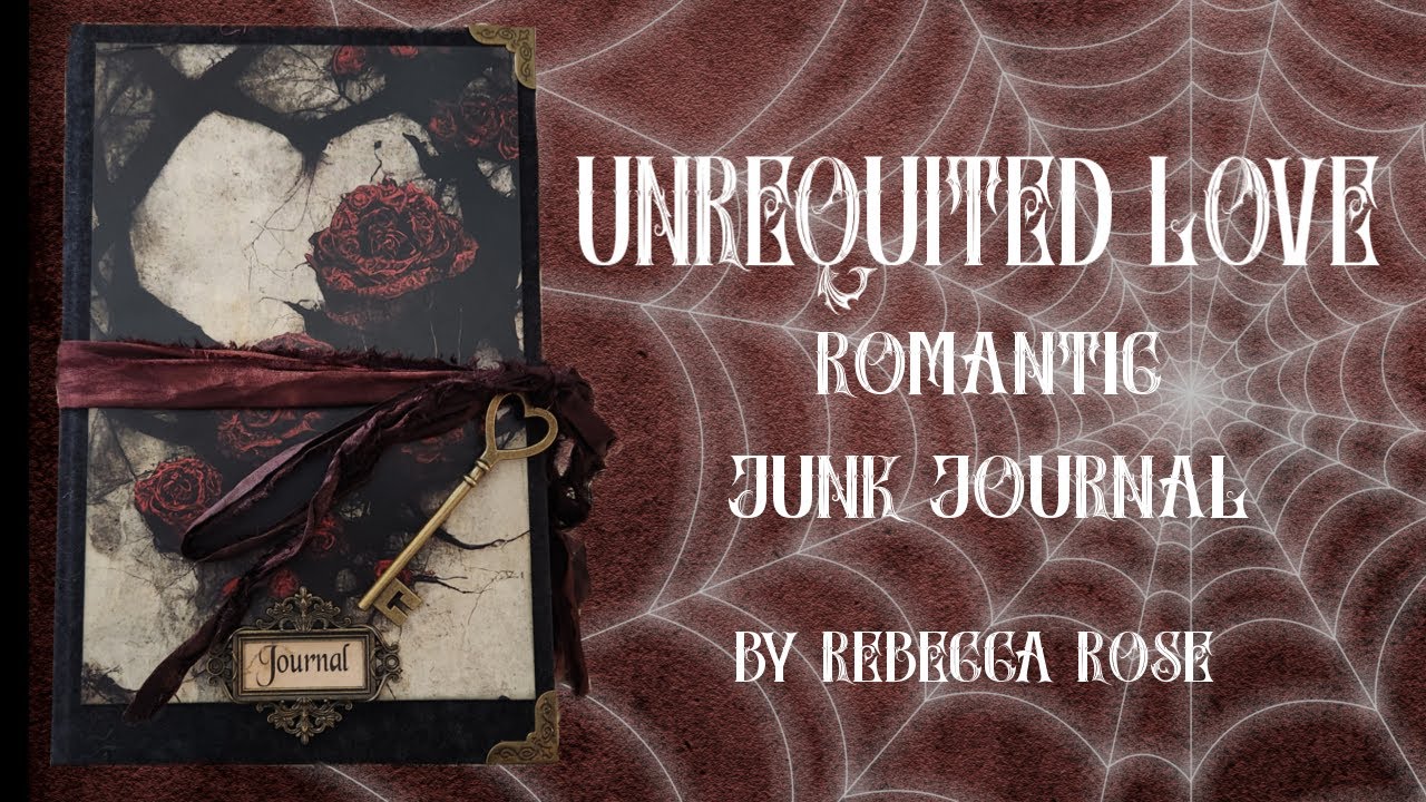 Unrequited Love - (SOLD!) Gothic Romance Junk Journal Flip through - Some images of spiders!