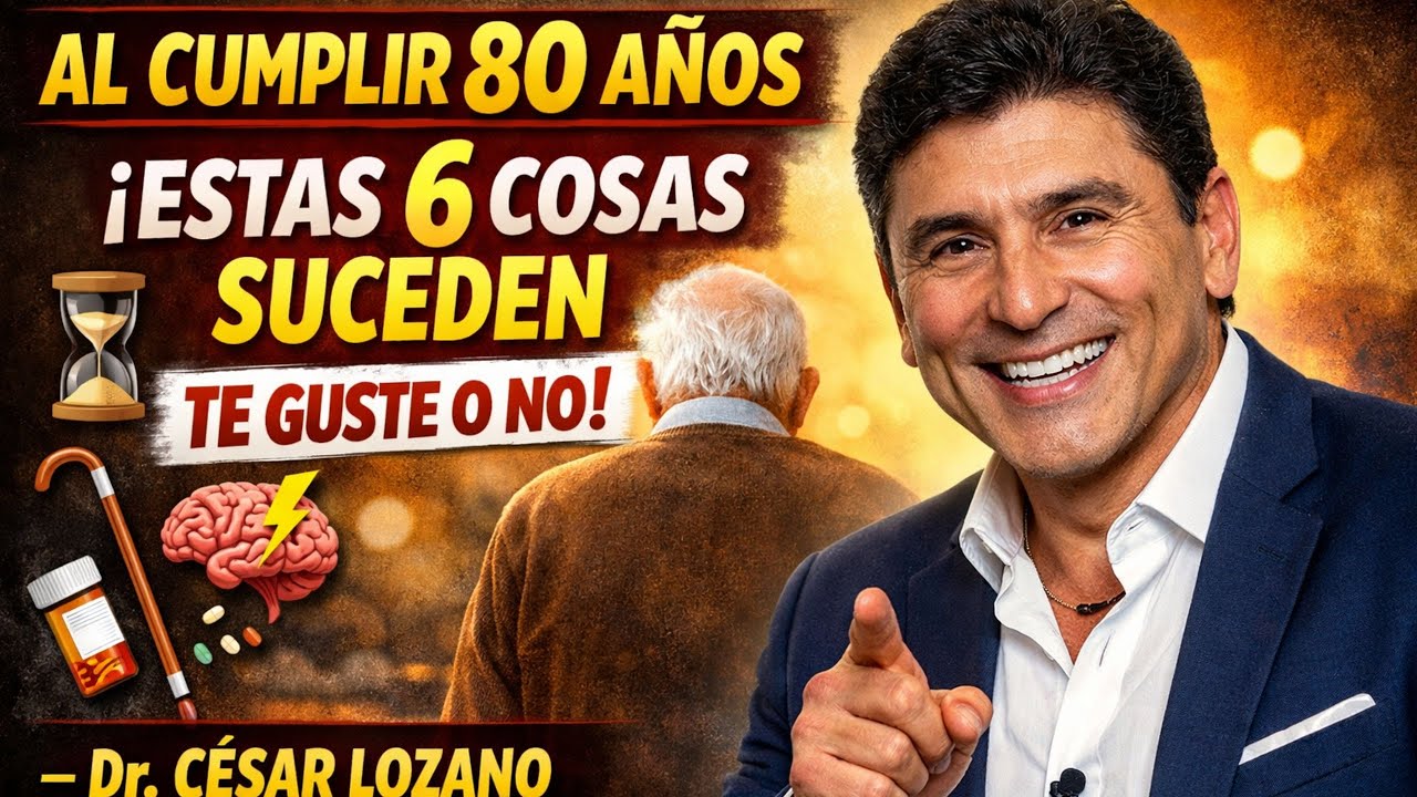 AL CUMPLIR 80 AÑOS, ¡ESTAS 6 COSAS SUCEDEN TE GUSTE O NO! – Dr. César Lozano