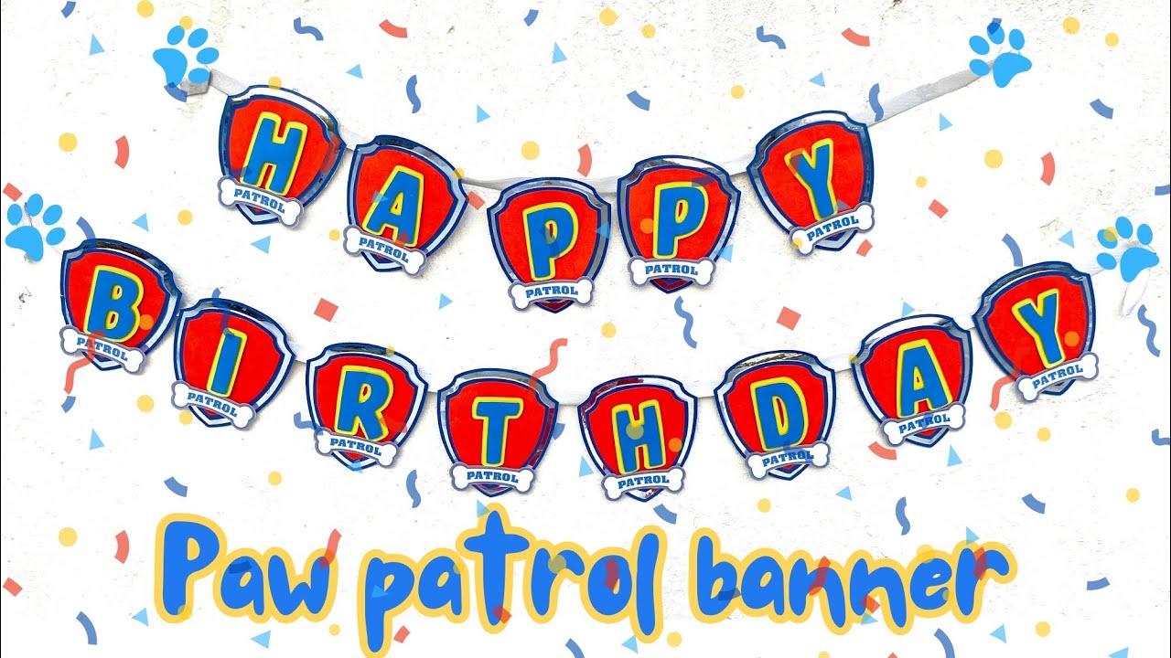 DIY Paw Patrol Birthday Banner with Cricut Maker 3 | Layered Paper Craft Tutorial