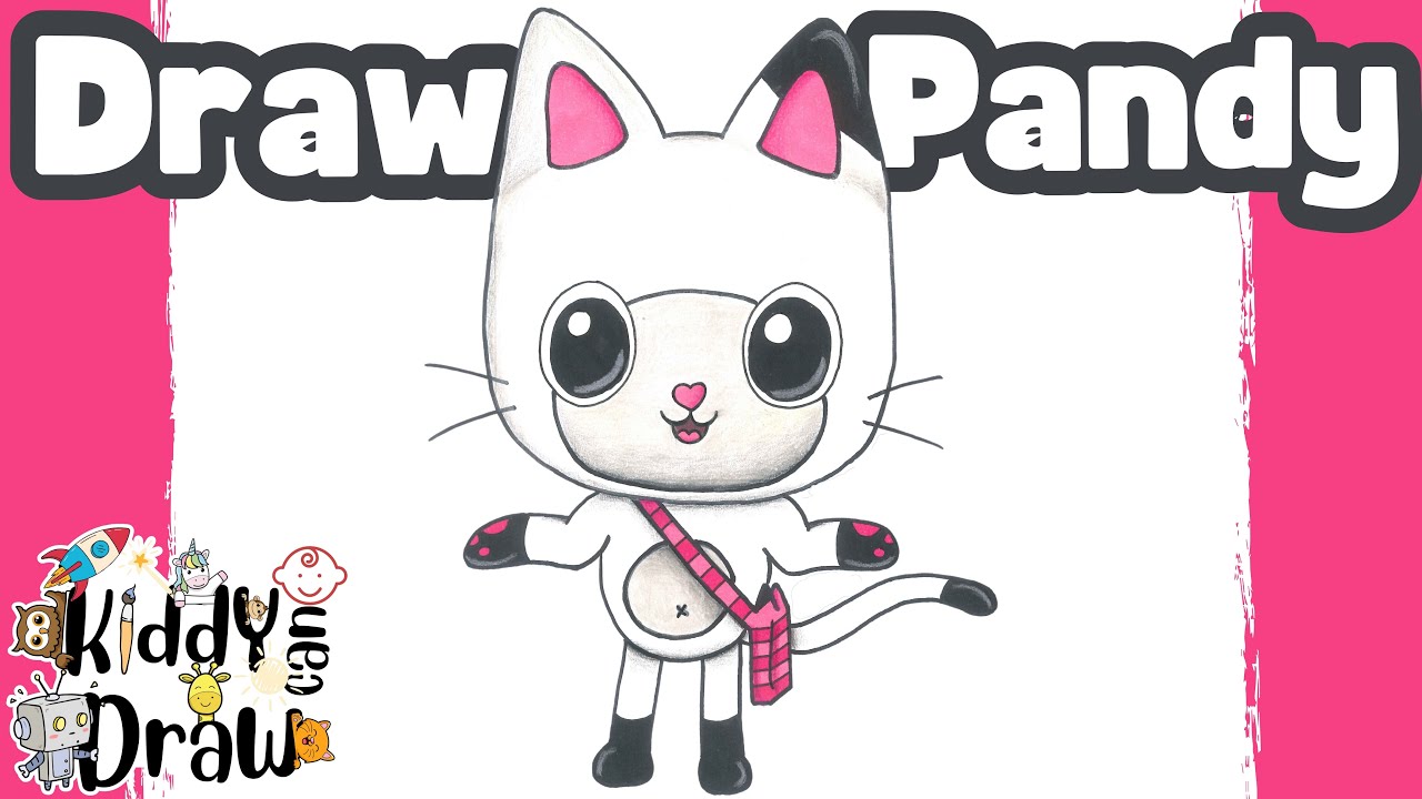 How to Draw Pandy Paws from Gabby’s Dollhouse – Easy Step-by-Step!