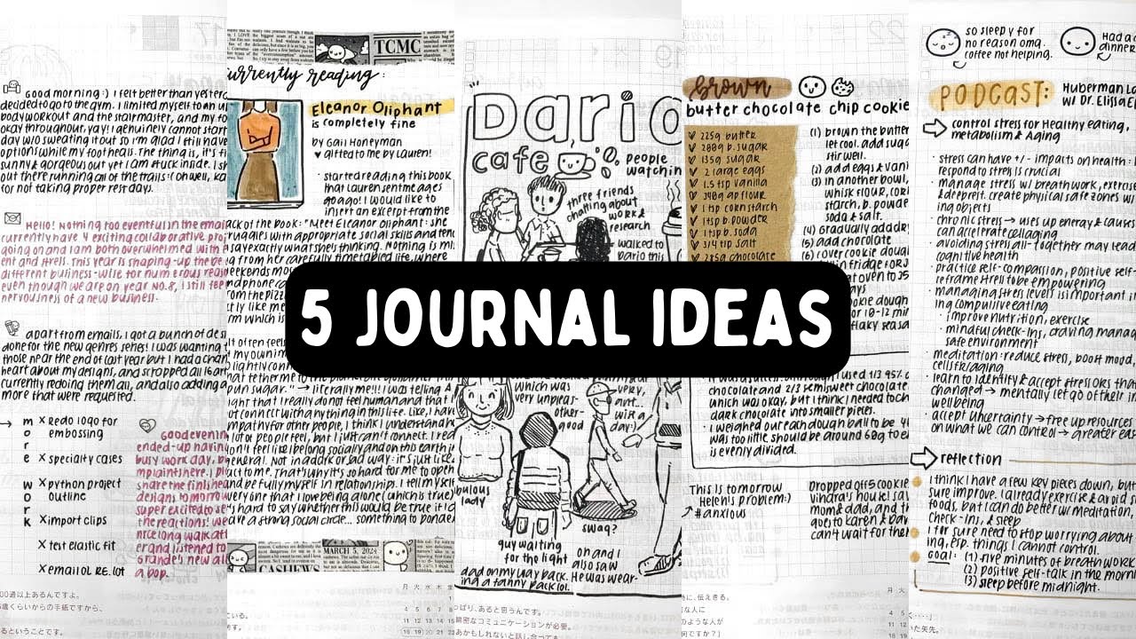 5 Ideas For Your Journal