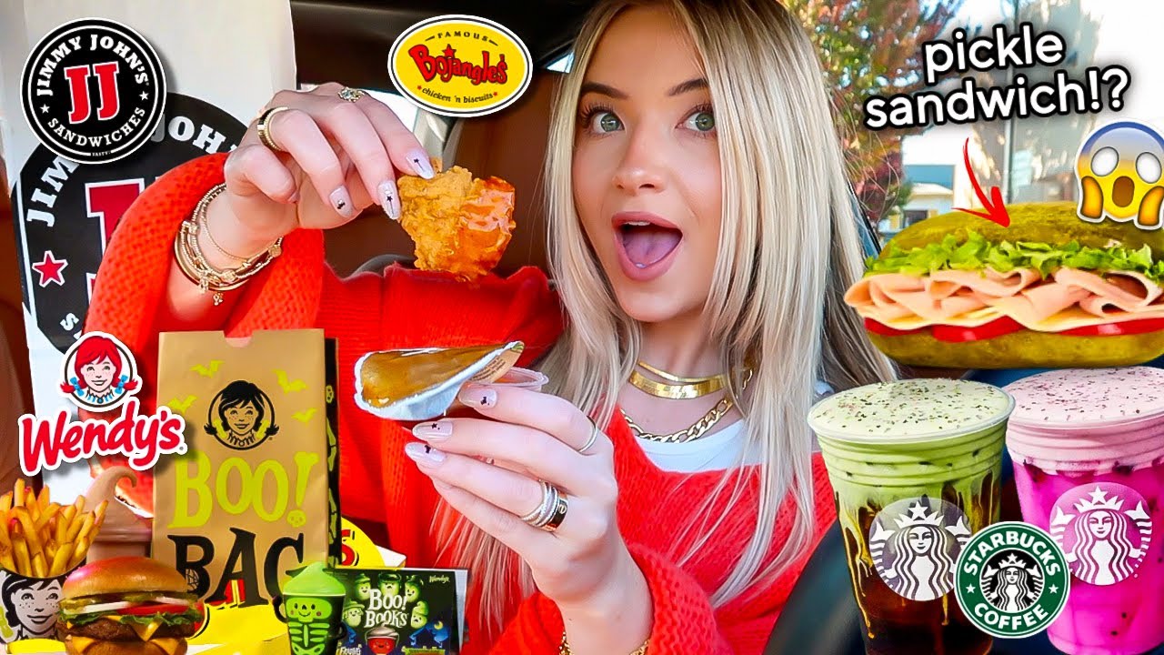 Eating NEW FAST FOOD MENU ITEMS For 24 HOURS!!