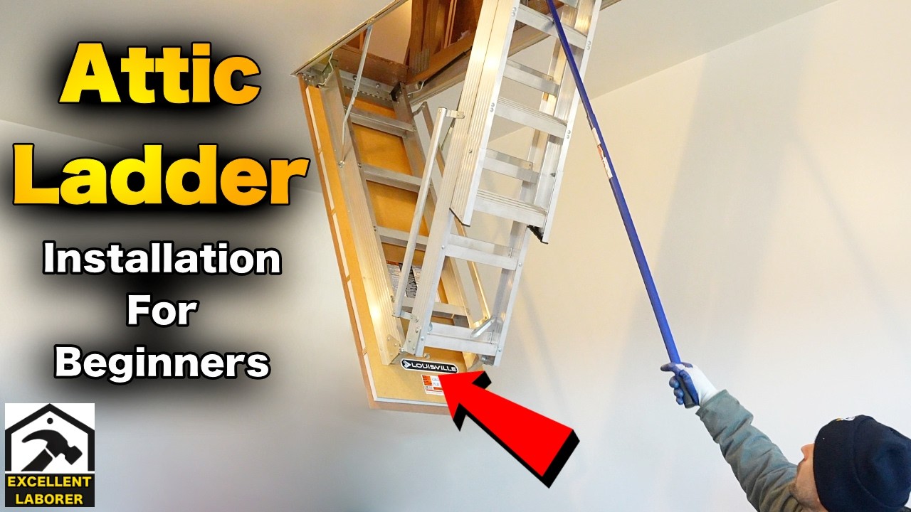 How to Install a Louisville Attic Ladder (EASY DIY Step-by-Step!)