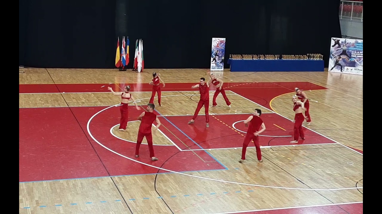 NBTA Europe Twirling Championships 2021 - Porec - DANCE TWIRL Senior - Team CROATIA