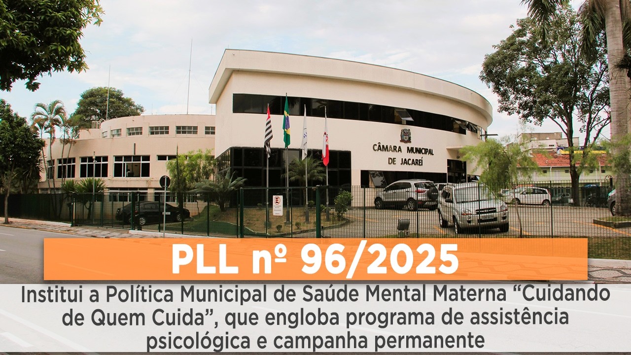 PLL nº 96/2025 – Institui a Política Municipal de Saúde Mental Materna “Cuidando de Quem Cuida”